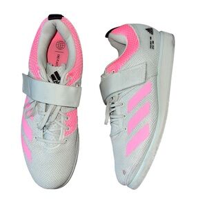 Adidas Pink/ Green Powerlift 5 Weightlifting Sneakers Mens 11 Women’s 12